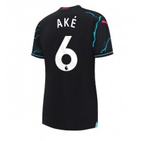 Manchester City Nathan Ake #6 Tredjetrøje Dame 2023-24 Kortærmet